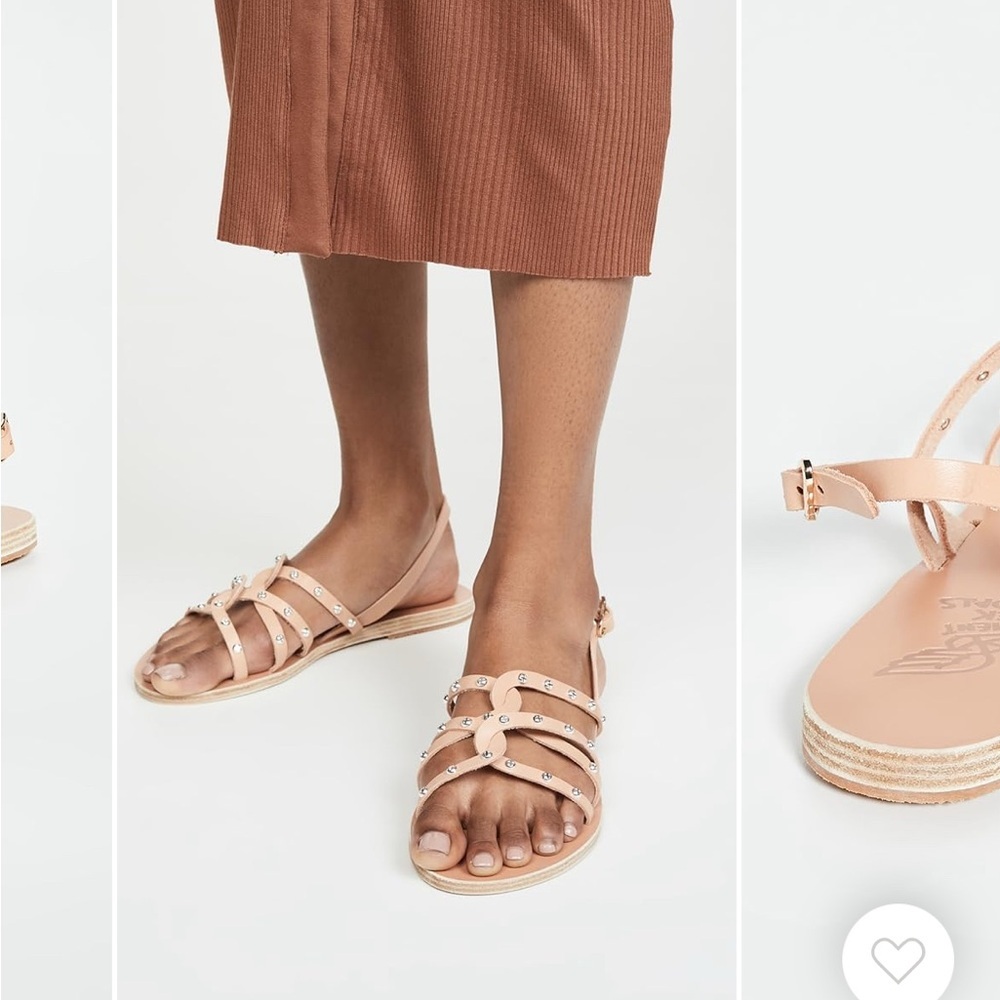 Ancient Greek Sandals Schinousa Rivets - 37 (US 7) + dust bag. Sold out online!